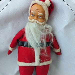 Vintage 1950s Santa Claus 12" Inch, Vintage Christmas Made In Japan Red Mittens